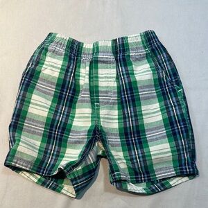 Tommy Hilfiger Green and Blue Flat Front Shorts